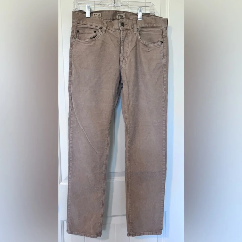 J. Crew Corduroy Tan tone Pants style 484 Size 32 W 32 L